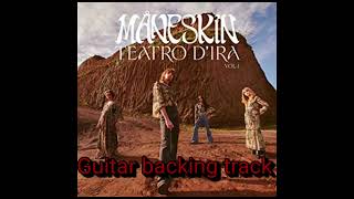 Morirò da re by Måneskin Guitar backing track [upl. by Naul471]