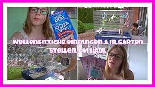 Wellensittiche einfangen amp in Garten stellen DM Haul Vlog vom 29042018 [upl. by Adnilam931]