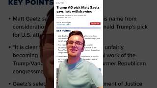 GET FCKED 100 Matt Gaetz withdraws foryou memes funny [upl. by Luamaj]