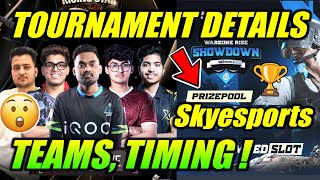 Skyesports New Tournament Details 😮 Team Timing 🔥 Soul Godl [upl. by Abagail]