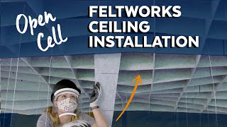 Open Cell Ceilings Installation  FELTWORKS Open Cell  Armstrong Ceiling Solutions [upl. by Nirra]