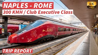 【4K】Is Italo the Best 300 kmh HighSpeed Train in Italy  With Captions【CC】 [upl. by Crutcher425]