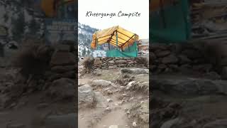 Campsite kheerganga kheergangatrek parvativalley shorts shortsfeed shortvideo Traxplorers [upl. by Ashleigh]