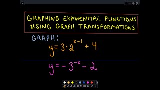 ❖ Graphing Exponential Functions w Graph Transformations ❖ [upl. by Assirehc]