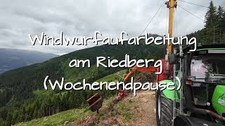 Windwurfaufarbeitung am Riedberg Wochenendpause Avata FPV 2 [upl. by Nyliram]