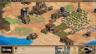 Voobly AOE2 16 Nomad Spanish vs Sicilians [upl. by Nolur162]