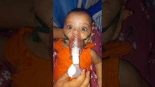 Baby nebulization in picu cutebaby youtubeshorts picucare babycare nebulization shorts [upl. by Riebling]