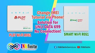 PLDT Home WiFi R051 and Smart Bro Home WiFi R051 Change IMEI Tutorial via Phone 2024  INKfinite [upl. by Aicele]