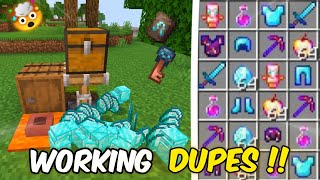 Easy New DUPLICATION GLITCH 121 😲 Bedrock amp PE  Working Dupes glitch any item [upl. by Rosalba]