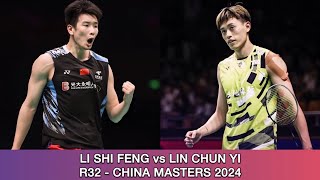 Li Shi Feng vs Lin Chun Yi  Badminton China Masters 2024 [upl. by Heeley]