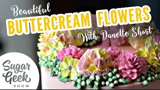 Buttercream Flowers With Danette Short [upl. by Arakawa]