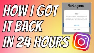 How to Recover Disabled Instagram Account in 60 seconds 2021  5 NEW FORMS Short Tutorial [upl. by Enifesoj]