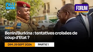 BéninBurkina  tentatives croisées de coup détat  P1 [upl. by Aicenra]