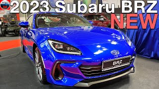 NEW 2023 Subaru BRZ  FIRST LOOK Overview exterior interior [upl. by Lidstone]