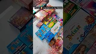 Diwali 🎇Crackers at my Home😍diwali diwalispecial crakers diwalicrakers unboxing viralshorts [upl. by Faires]