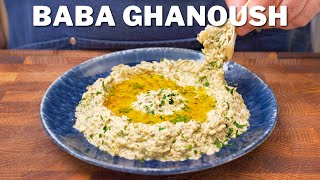 How to make the CREAMIEST Baba Ghanoush  Aubergine dip [upl. by Gnot]