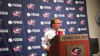 Jackets Postgame John Tortorella [upl. by Aicirpac275]