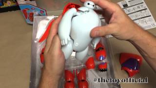 Disneys BIG HERO SIX  ARMORUP BAYMAX from Bandai Unboxing and Demo [upl. by Humpage565]