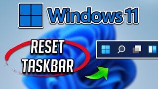 How to Restart and Reset Taskbar on Windows 11 PC Tutorial [upl. by Aleakim]