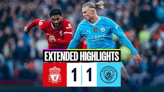 Liverpool 11 Man City EXTENDED HIGHLIGHTS  Mac Allister’s penalty cancels out John Stones’ goal [upl. by Kimmy289]