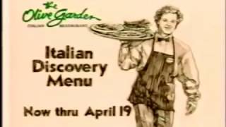 The Olive Garden Italian discovery menu 1992 [upl. by Eisor936]