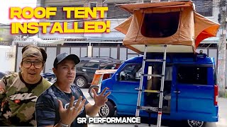 FINALLY A ROOF TENT on my Mini Camper Van  SR Performance [upl. by Andrel]