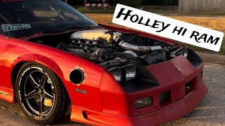 Turbo Ls swapped Camaro gets a HOLLEY HI RAM First drive [upl. by Ymeon]