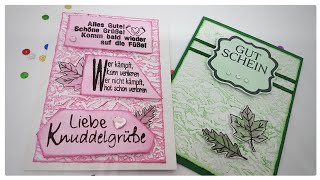 Grußkarte Gute Besserung  einfach selber basteln mit Papier Kartenbasteln Tutorial  deutsch [upl. by Greenman100]