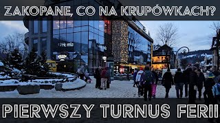 🔴Zakopane w ferie❄️ Warszawiacy na Krupówkach Jak tłumy 20240117 ASMR [upl. by Arnon]