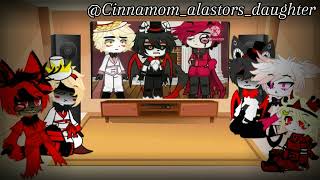 HH reacts to mostly alastor first reaction video bad gacha hazbinhotel radioapple idk [upl. by Amyaj]