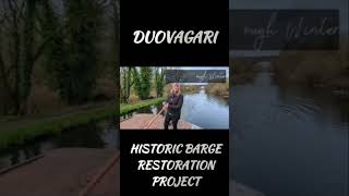 5 months progress Restoring an historic barge boatrenovation boatbuilding boat diy [upl. by Nivra]