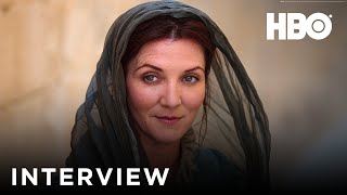 Game Of Thrones  Interview with Michelle Fairley Catelyn Stark  Official HBO UK [upl. by Kirby417]