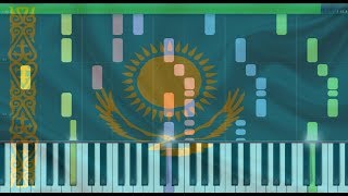 Kazakh National Anthem — quotMeniń Qazaqstanymquot  Менің Қазақстаным  quotMy Kazakhstanquot Synthesia [upl. by Acenes]