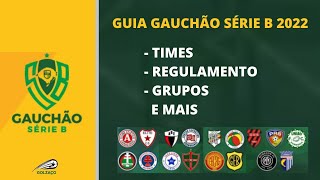 Gauchão Série B 2022 Times regulamento grupos e mais Terceiro nivel [upl. by Oznohpla852]