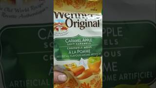 Werthers Original Caramel Apple Soft Caramels Review shorts halloween weathers [upl. by Suilenroc179]