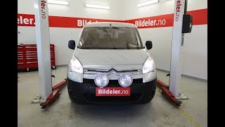 Citroen Berlingo  Peugeot Partner II Hvordan bytte bremser og hjullager bak  2008 til 2018 mod [upl. by Ardnajela]