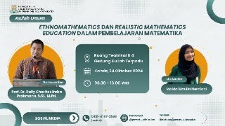 Kuliah Umum  Ethnomathematics dan RME dalam Pembelajaran Matematika [upl. by Ydnil879]