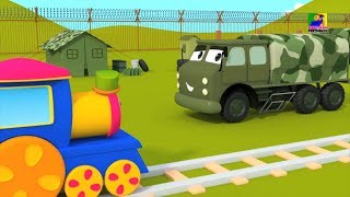 bob o trem Campo de exército Aprendendo videos Educational Videos Bob The Train Army Camp Visit [upl. by Inuat]