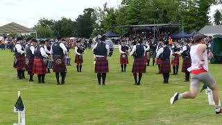 Coalburn IOR Pipe Band Bridge of Allan Highland Games 2024 [upl. by Atinuaj]