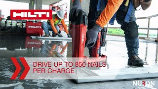 Hilti BX322 Cordless Concrete Nailer  For a better fastening experience  Uncompromise with Nuron [upl. by Auhel]