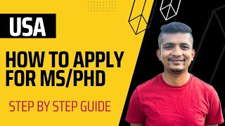 How to apply for MSPhD in USA  Nepali Students [upl. by Nosyarg]