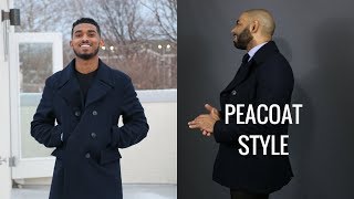 How To Wear A PeacoatHow Men Of Any Age Can Style A Peacoat [upl. by Karlis]