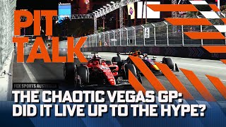 Did the chaos of Vegas deliver one of the seasons best races  Pit Talk 🏁  Fox Motorsport 🏎️ [upl. by Hayikaz]