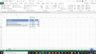 MS Excel Pull Stock Prices automatically into Excel [upl. by Ahmad]