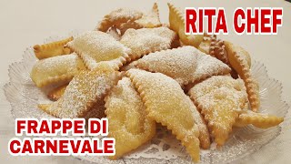 FRAPPE DI CARNEVALE⭐RITA CHEF  Leggere e croccanti [upl. by Duester715]