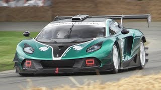 Arrinera Hussarya GT3 Sound In Action at Goodwood FOS 2017 [upl. by Sairahcaz]