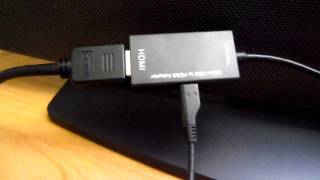 ATampT Samsung Galaxy S2 Hooked Up To HDTV Via MHL Micro USB To HDMI Adapter  Browsing Web [upl. by Enal]