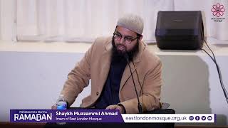 Preparing for a fruitful Ramadan by Shaykh Muzzammil Ahmad [upl. by Reifel]