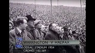 England Rugby League  Halifax VS Warrington  World Record Crowd [upl. by Bratton]