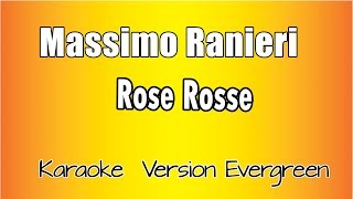 Massimo Ranieri  Rose rosse  Versione Karaoke Academy Italia [upl. by Enelec]